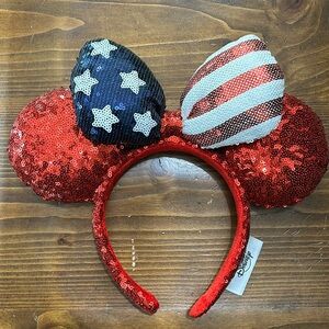 American Flag Minnie Mouse Ears